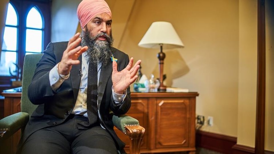 Jagmeet Singh in the interview.