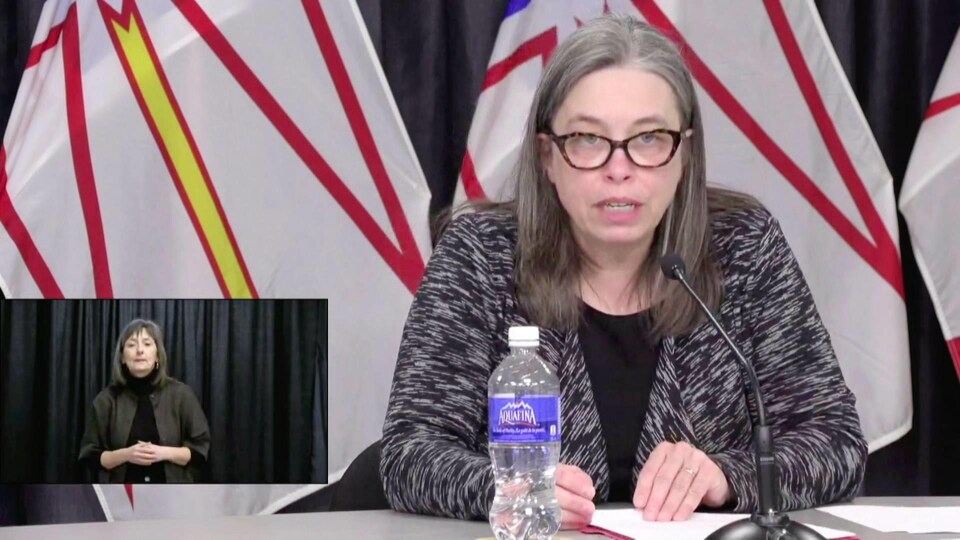 Janice Fitzgerald en conférence de presse.