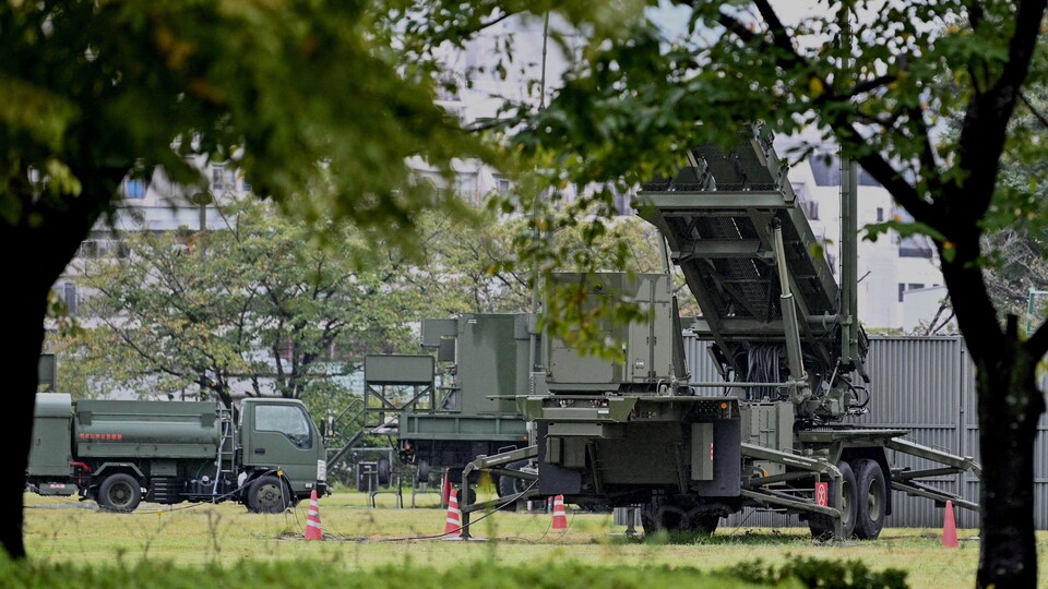 Un système d'interception de missiles au Japon.