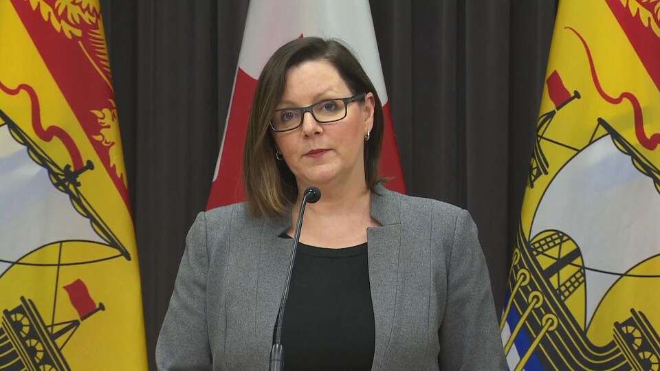 La médecin hygiéniste en chef du Nouveau-Brunswick, la Dre Jennifer Russell, le 7 avril 2020.