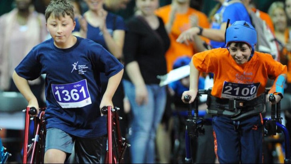 De jeunes athlètes au Défi sportif Altergo