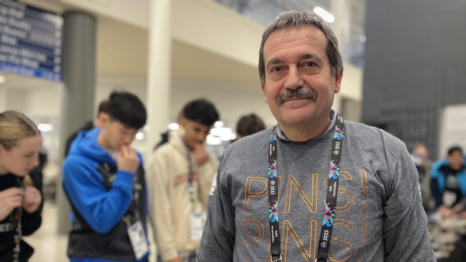 Krassi Stamenov aux Jeux d'hiver de l'Arctique de Wood Buffalo de 2023.