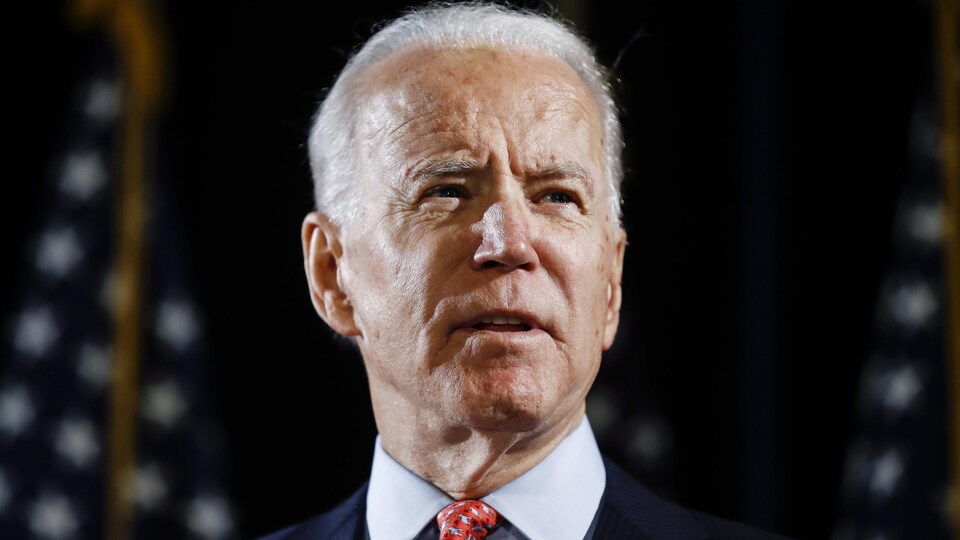 Plan rapproché de Joe Biden.