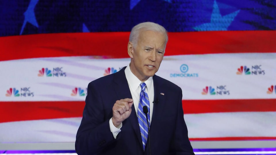 Joe Biden pendant le débat électoral