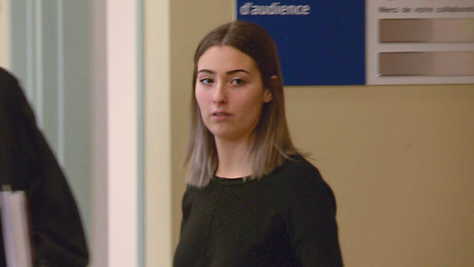 Josianne Lebrun au palais de justice.