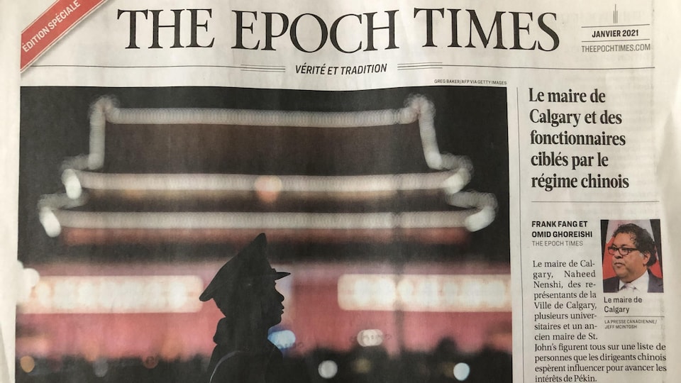 La page couverture de janvier 2021 du journal The Epoch Times.