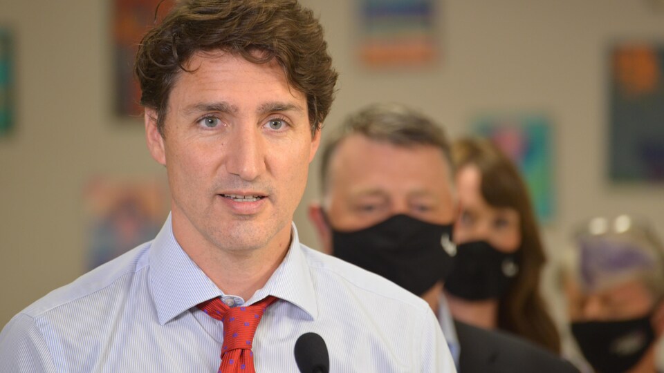 Le premier ministre du Canada, Justin Trudeau, à l’Île-du-Prince-Édouard, le 27 juillet 2021.