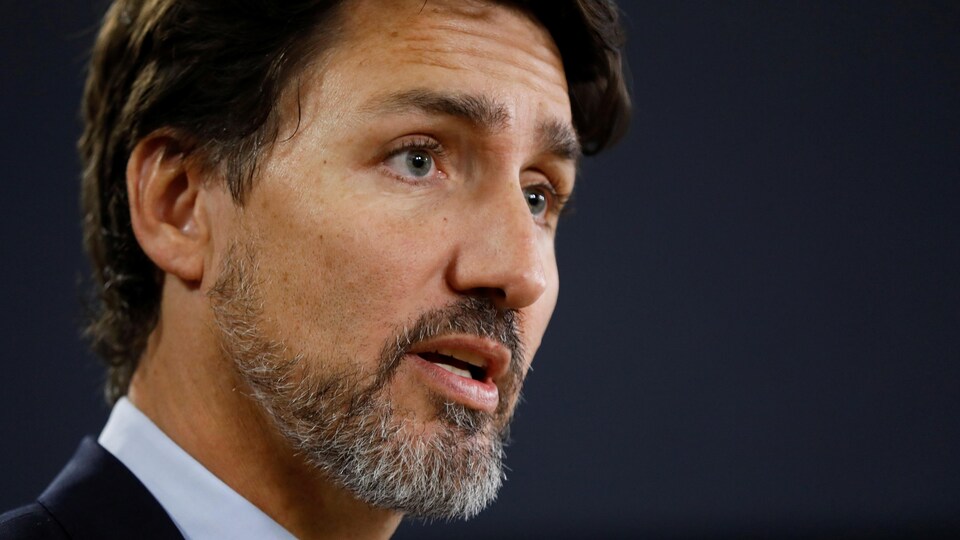 Plan rapproché de M. Trudeau.