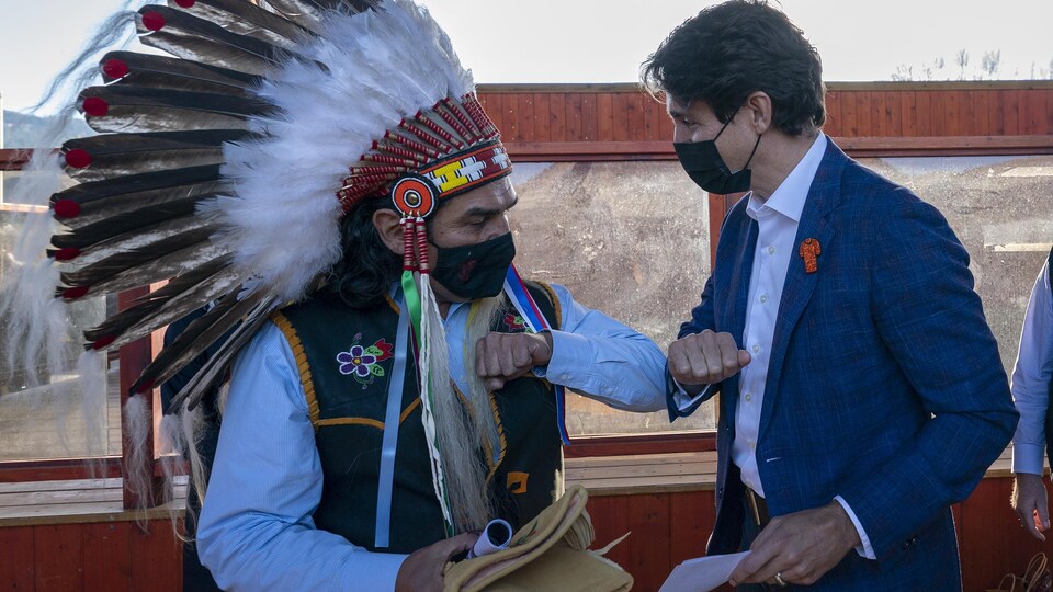 Justin Trudeau et Michael LeBourdais.