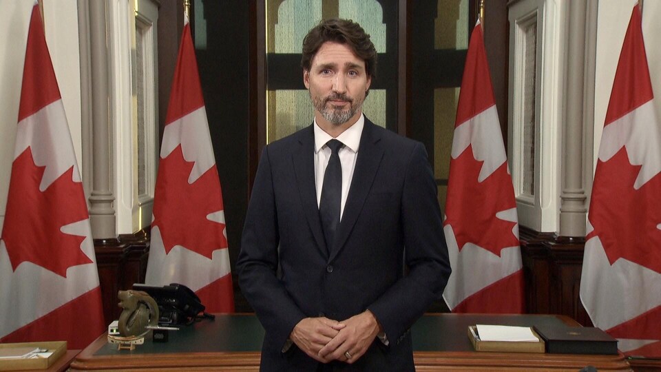 Justin Trudeau dans son bureau.
