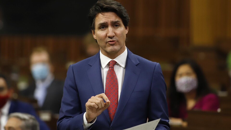 Justin Trudeau aux Communes.
