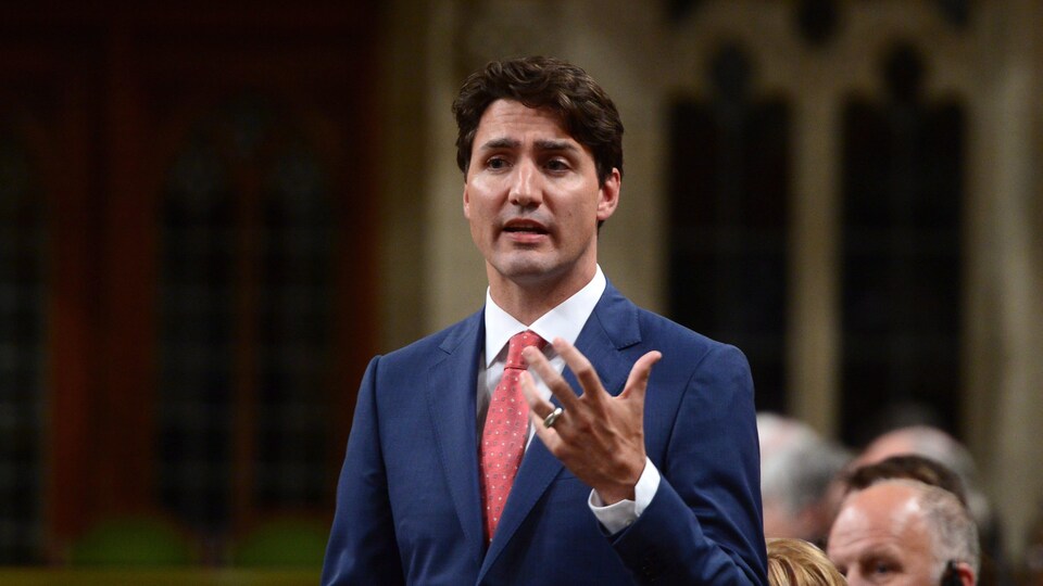 Le premier ministre Justin Trudeau en Chambre
