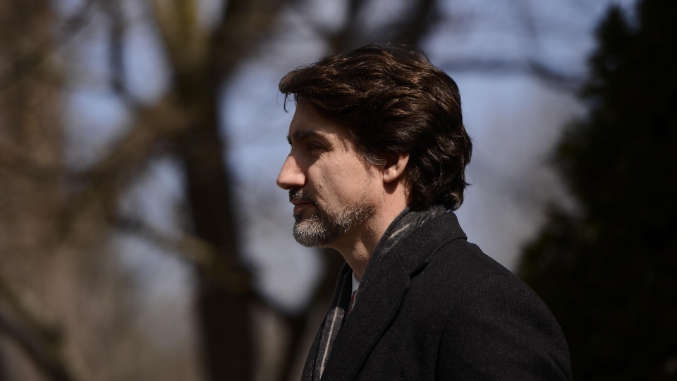 Justin Trudeau de profil.