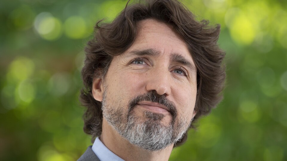 Gros plan du premier ministre Justin Trudeau.