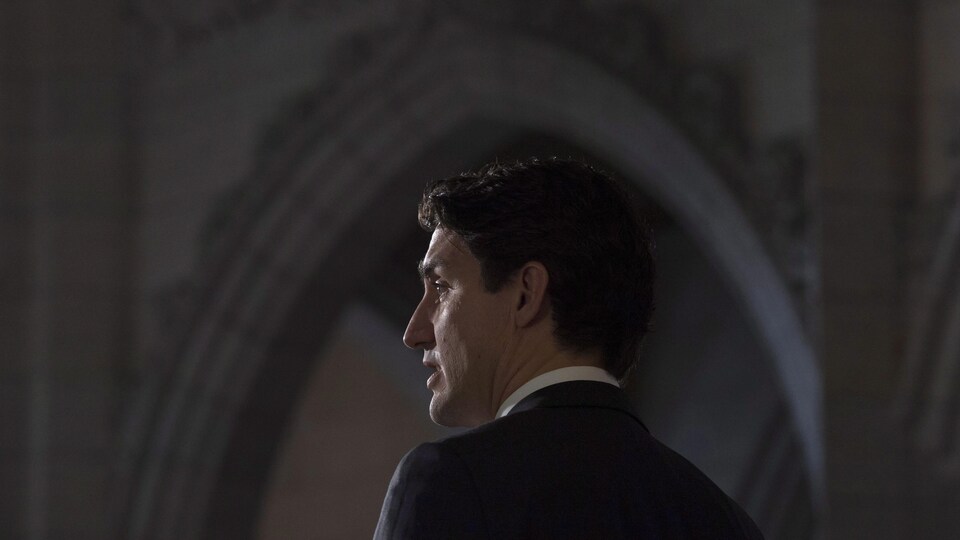 Le premier ministre canadien Justin Trudeau, en conférence de presse, jeudi, à Ottawa.
