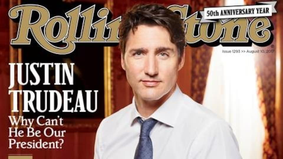 Justin Trudeau en une du magazine Rolling Stone