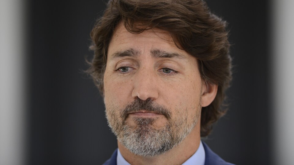 Gros plan du premier ministre Justin Trudeau.