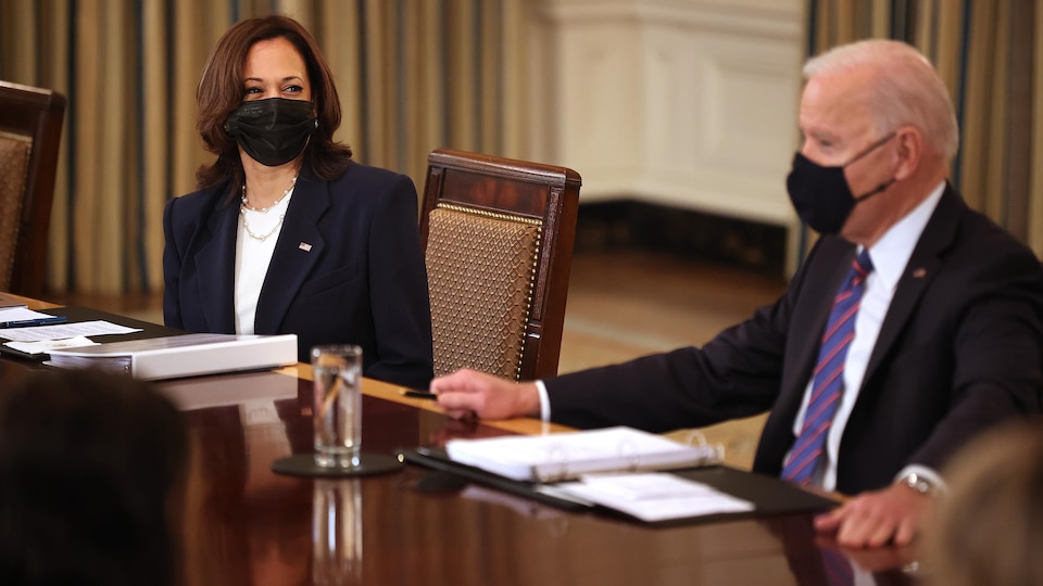 Le président américain Joe Biden et la vice-présidente Kamala Harris.