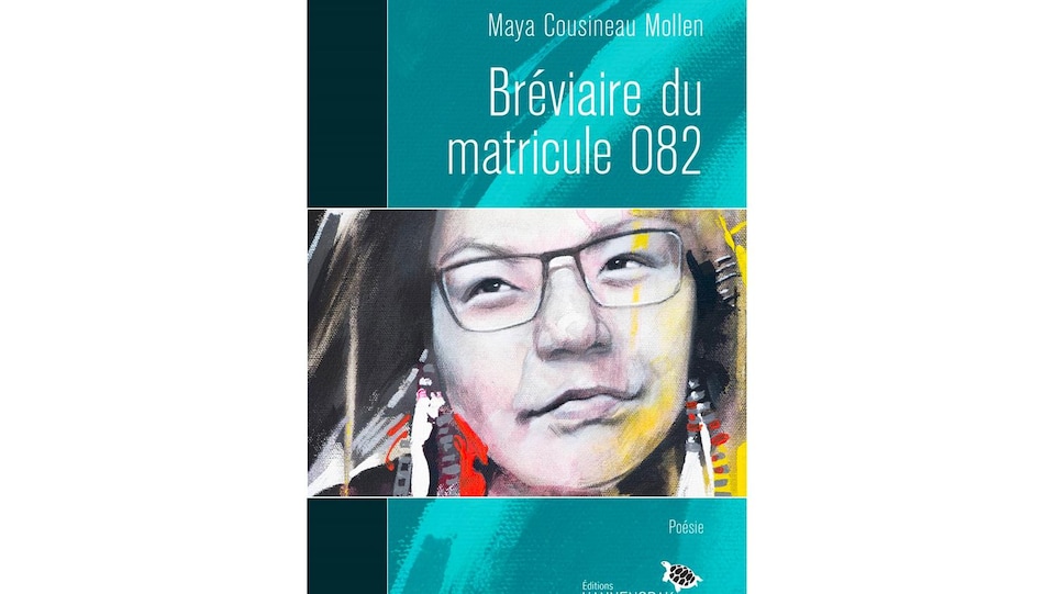 La couverture du livre « Brévaire du matricule 082 », composée du visage d'une femme peint.