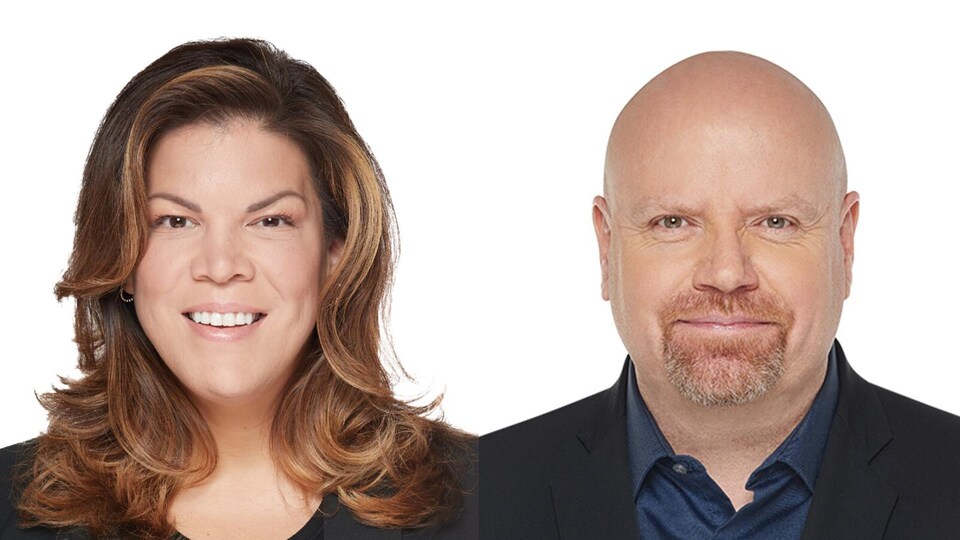 Les ministres québécois Kateri Champagne Jourdain et Ian Lafrenière.