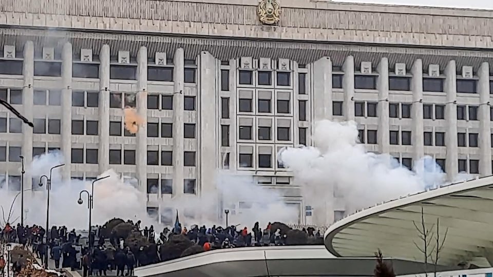 Manifestation au Kazakhstan.
