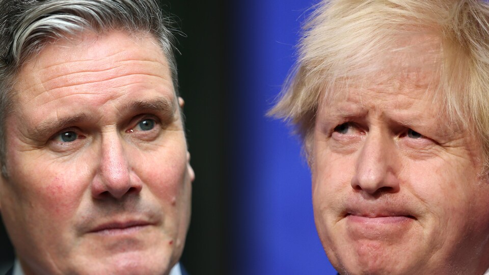 Keir Starmer et Boris Johnson.