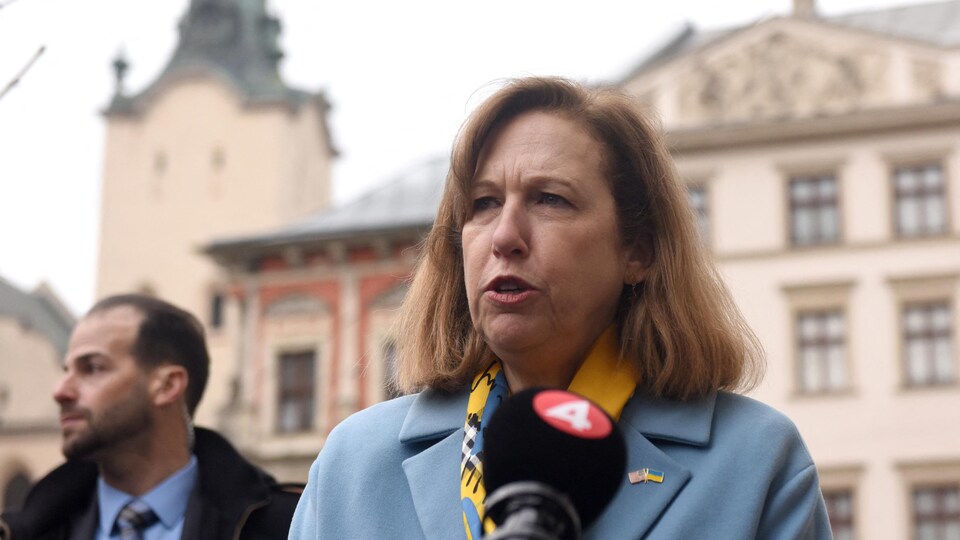 Photo by Kristina Kvien in front of a building.