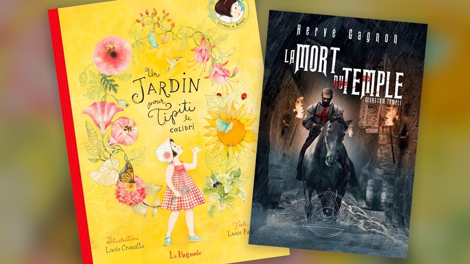 Des petits aux plus grands, voici deux livres très différents qui sauront vous faire rêver. Un bel album jeunesse jaune et un roman où l'on aperçoit (sur la couverture) un templier vieillissant.