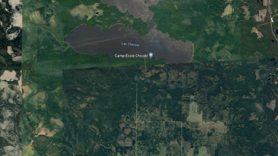 L'avion s'est écrasé nord du lac Chicobi, en Abitibi.