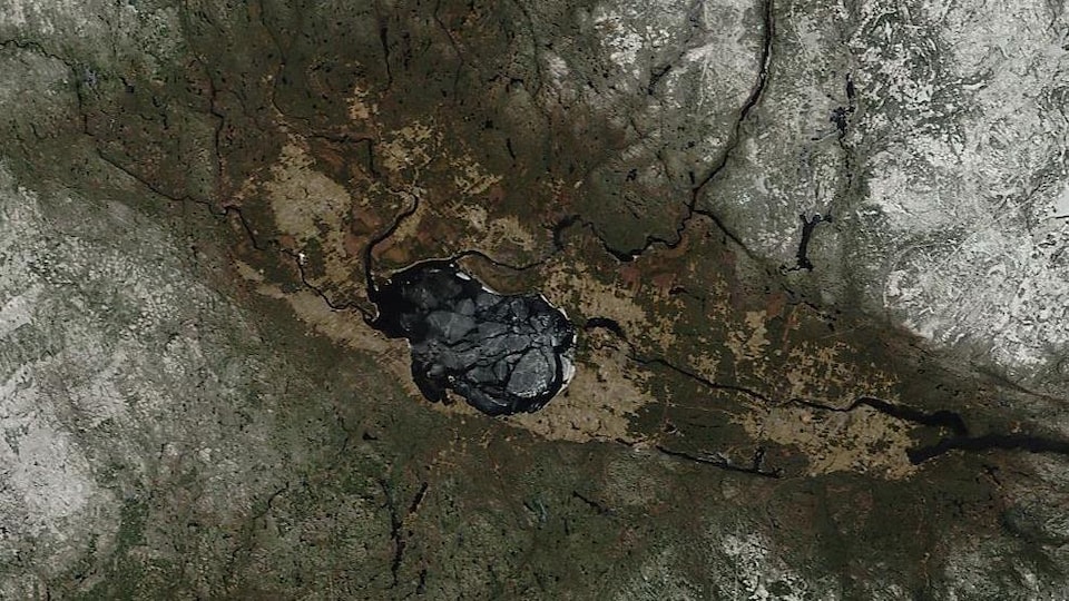 Une image satellite montre le Saguenay-Lac-Saint-Jean.