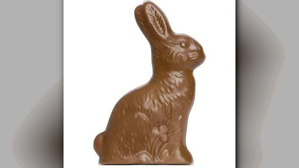 Un lapin en chocolat.