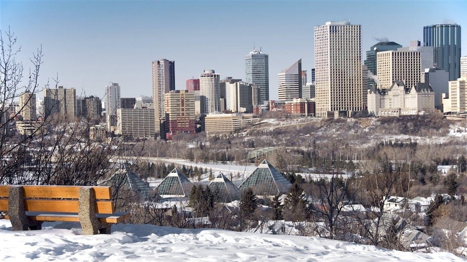 La ville d'Edmonton en Alberta