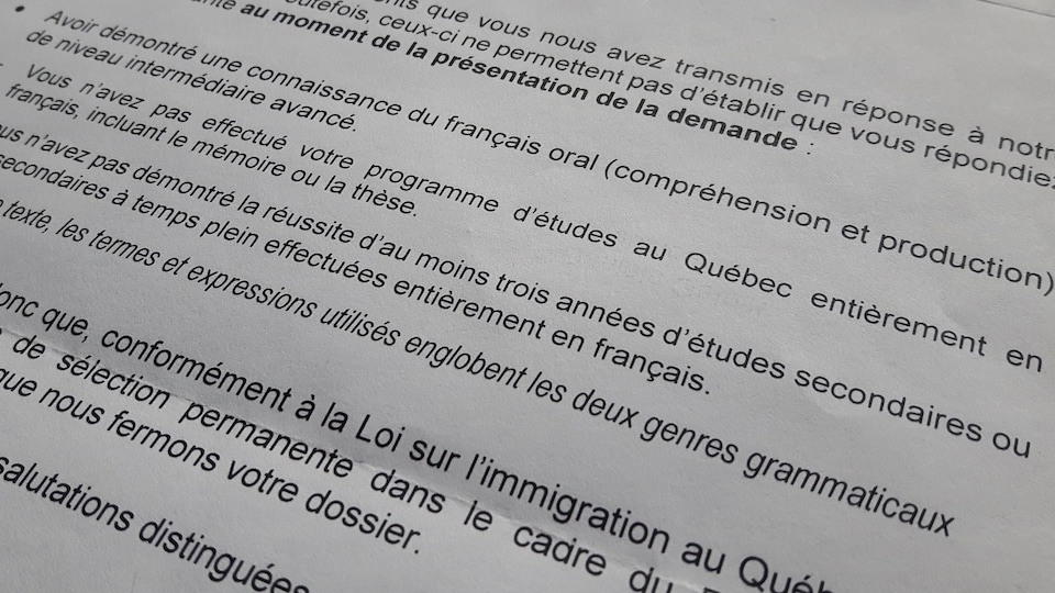 Un Chapitre De Doctorat Redige En Anglais Empeche Une Francaise D Immigrer Au Quebec Radio Canada Ca