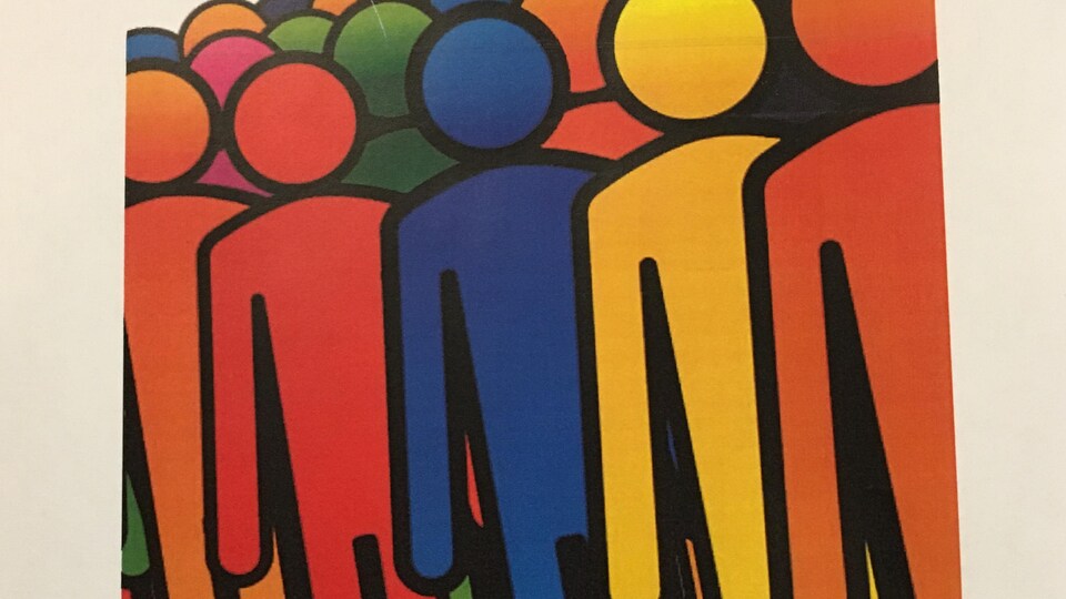 L'affiche pour la rencontre lgbt à Toronto, avec inscrit dessus : veillez les uns sur les autres.