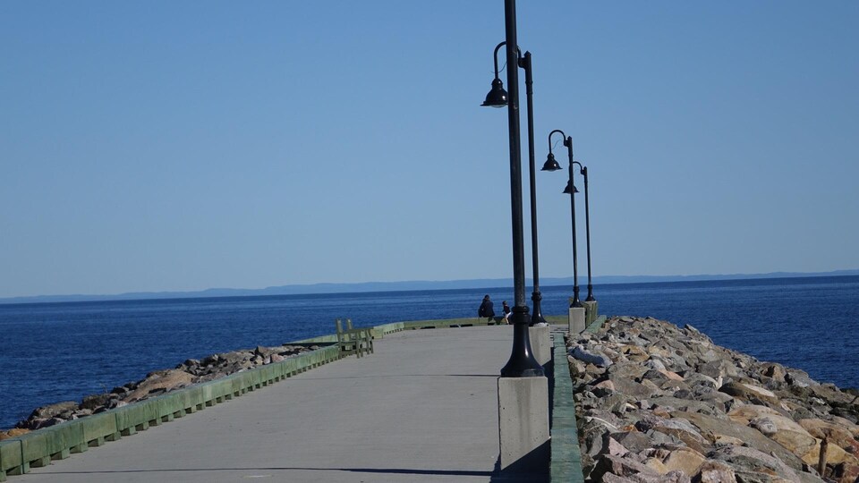 Le quai de Sainte-Flavie.