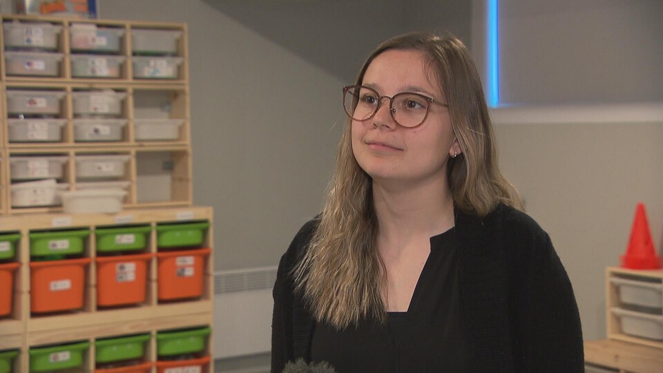 Allyssia Boucher, éducatrice à la petite enfance.