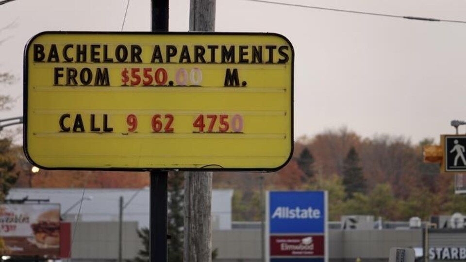 Une annonce pour un logement de type bachelor.