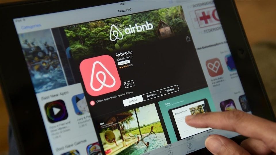 Aperçu de l'application Airbnb.
