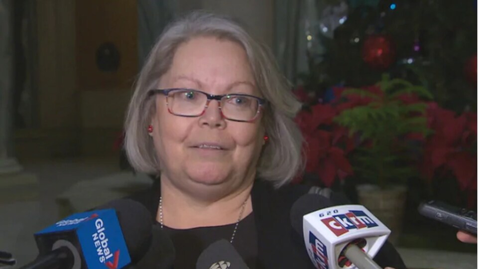 La présidente de la Fédération des travailleurs de la Saskatchewan, Lori Johb