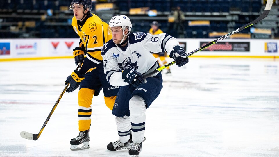 (Archives) Shawinigan Quebec, Canada. Hockey LHJMQ. Les Cataractes de Shawinigan recoivent l'Oceanic de Rimouski au Centre Gervais Auto.