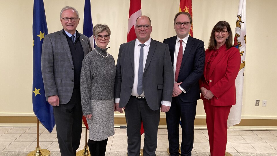 Blaine Higgs, Donna Reardon, Sylvain Olivier, Johan Schitterer et Paulette Hicks. 