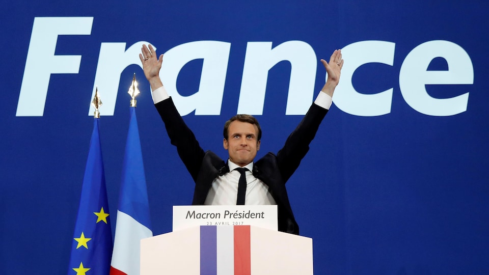 Emmanuel Macron, le 23 avril 2017