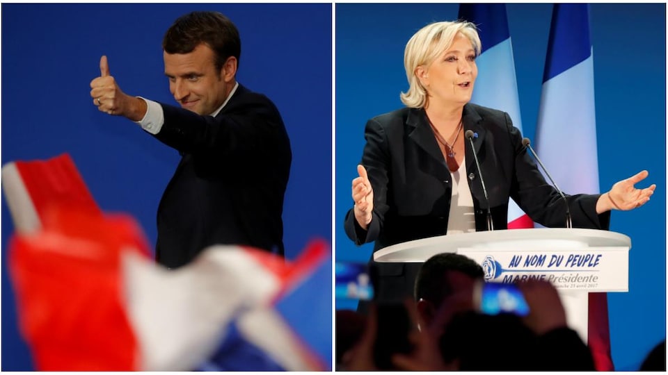 Emmanuel Macron et Marine Le Pen