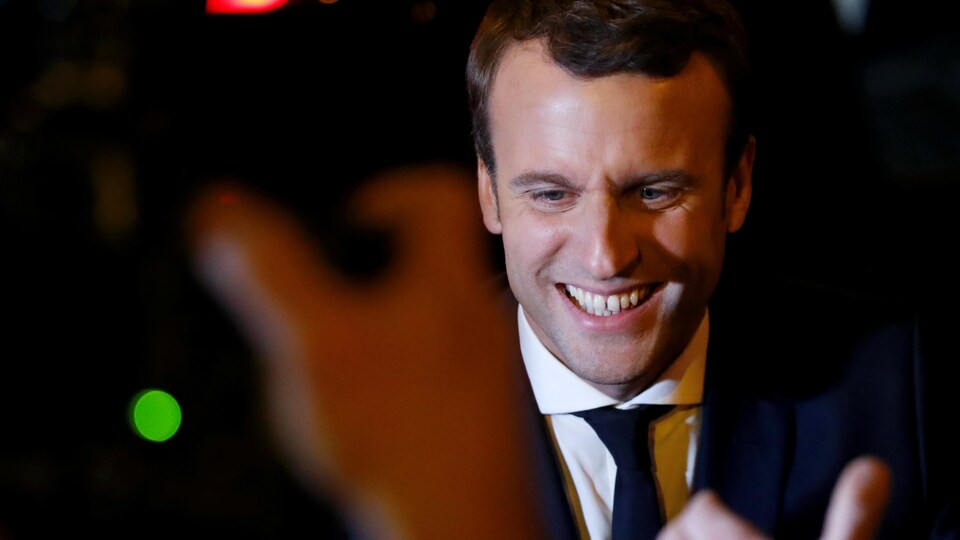 Le candidat d'En marche! Emmanuel Macron