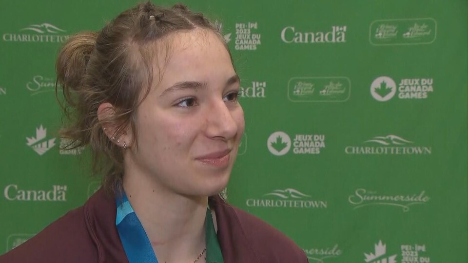 Mahée Savoie a remporte une médaille d'argent aux Jeux du Canada.
