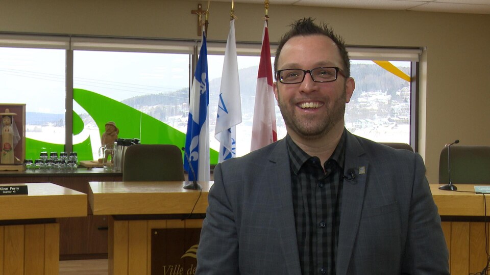 Le maire de Gaspé, Daniel Côté
