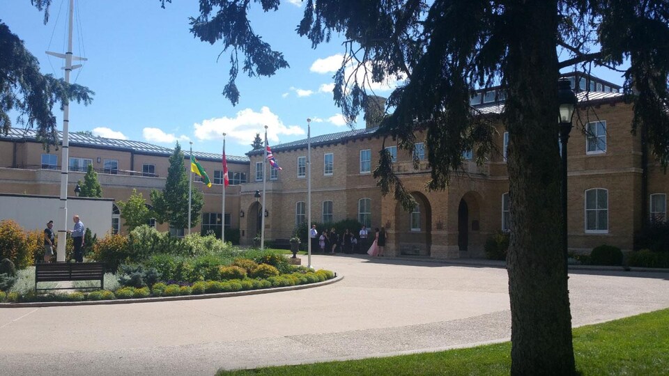 Vue de l'extérieur de la Maison du gouvernement de la Saskatchewan