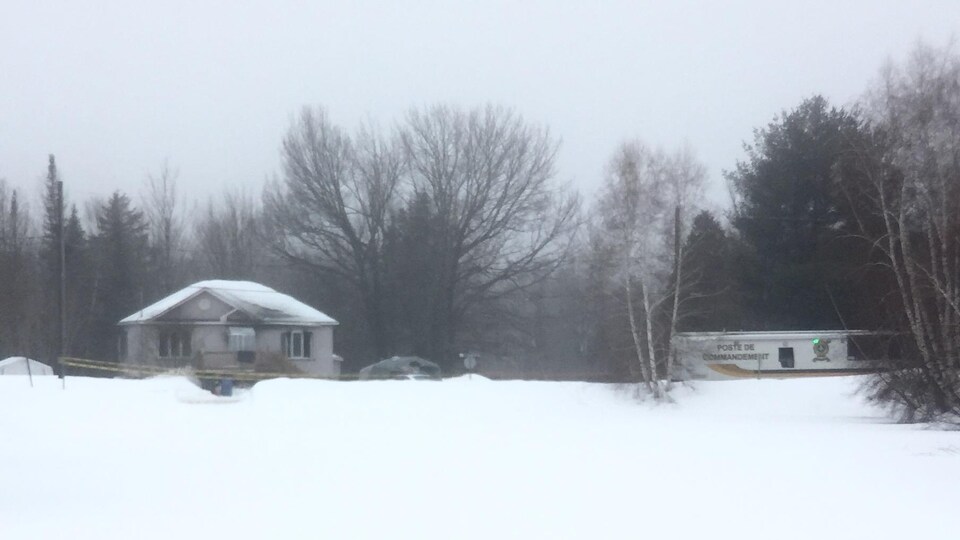 C'est dans cette résidence du secteur Saint-Gérard-des-Laurentides que deux femmes ont été assassinées dans la nuit du 5 au 6 avril 2017.