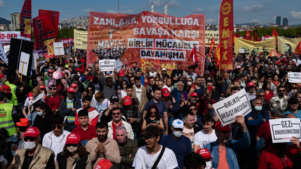 Manifestation à Istanbul.