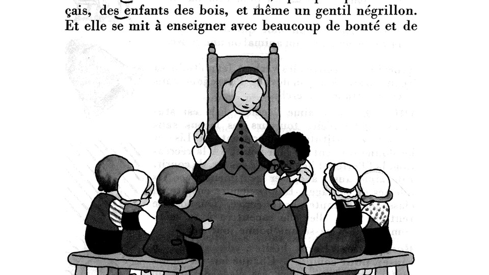Une histoire sur Olivier Le Jeune dans manuel le de français Mon troisième livre de lecture (1944)